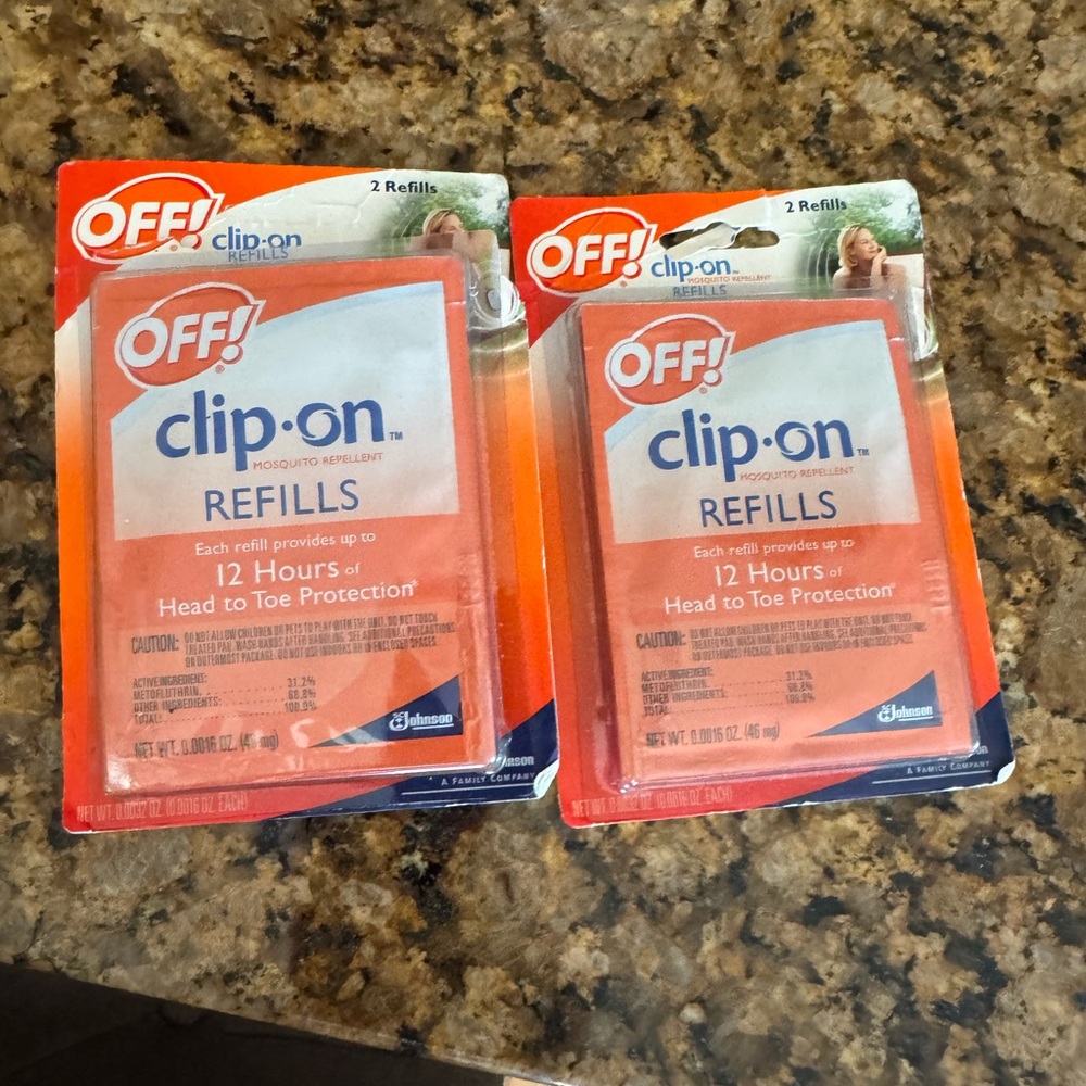 Clip-On Refills Mosquito Repellent - Orange (2 Pack)